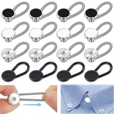 Collar Extenders for Men Dress Shirts 1/2 Size Expansion Elastic Set of 16