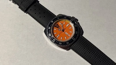 Zodiac Z02209 Seadragon Chronograph Orange Dial Swiss Ronda Quartz Men’s Watch