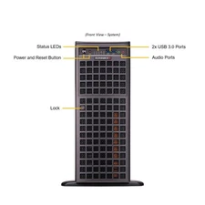 Supermicro SYS-741GE-TNRT Server With 2X Intel Gold 6530 CPU, 512GB DDR5, 1T M.2