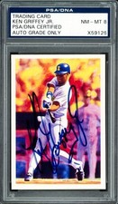 Ken Griffey Jr. Auto 1990 Score Scoremasters Card 30 Mariners Sig 8 PSA/DNA