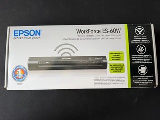 Used WorkForce ES 60W Wireless Portable Document Scanner