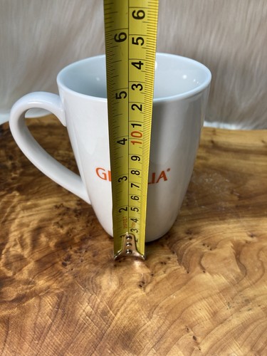 Gevalia Coffee Mugs Tea Cups Tall Latte Ceramic White Red 12oz Lot of 2 - Picture 7 of 8
