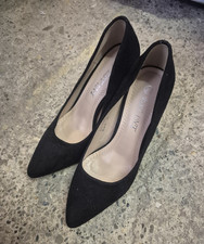 ESTINI Damen Pumps Schwarz EU 36 spitz Blocka...