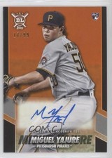 2021 Topps Big League Opening Act Electric Orange 17/99 Miguel Yajure Auto 0nj5