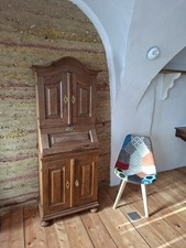 Kleiner Sekretär, massiv Eiche, wohnfertig restauriert, 