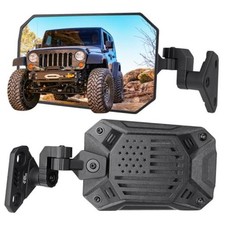 Wrangler Mirrors Doors Off Compatible with 1997-2018 Wrangler TJ JK Black