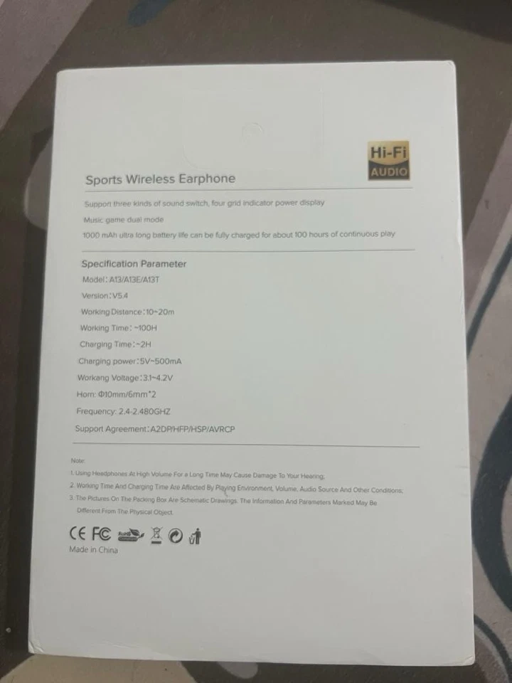 Earphone Wireless - Image 2 of 2