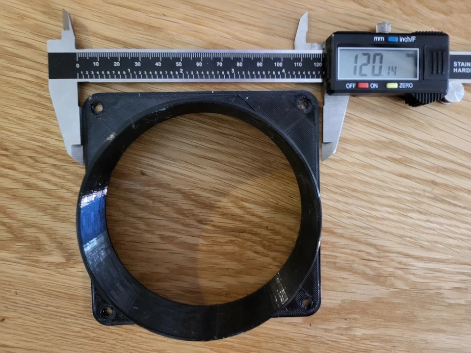 120mm to 4 inch Fan Duct Adapter Intake Exhaust Silencer Crypto ASIC Miner S9 L3 - Image 2 of 3