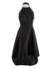 Adrianna Papell Women's Embellished Fit & Flare Dress (6, Black)