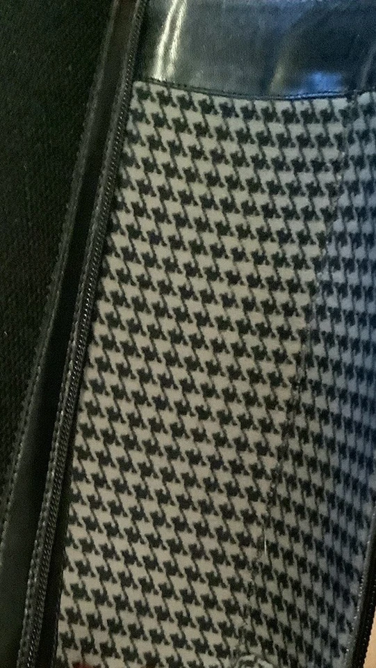 AQUATALIA Womens Knee High Tall Black Leather Riding Boots Size 6.5 Classic - Image 3 of 4