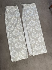 Lined Pencil Pleat Curtains.