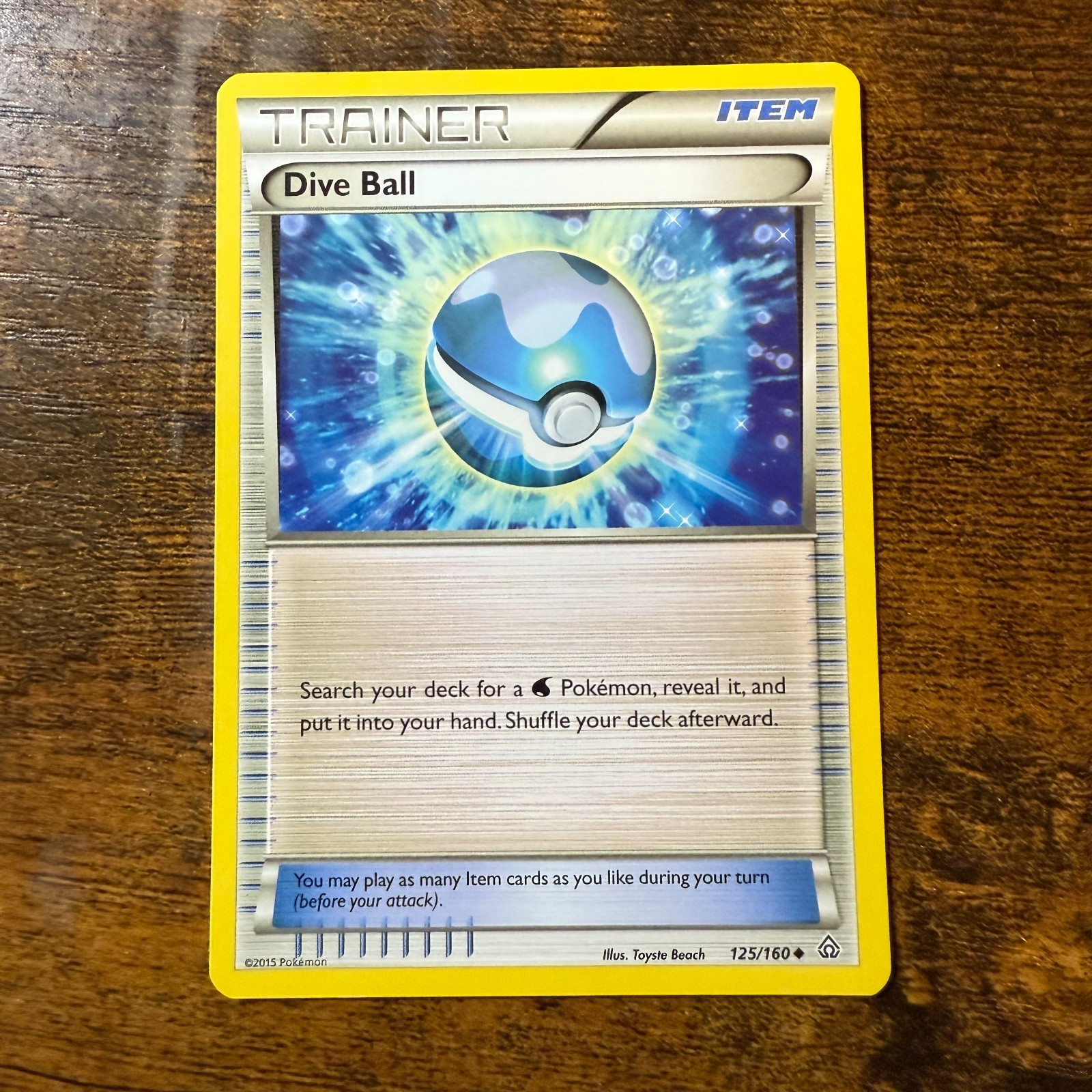 Dive Ball 125/160 LP Primal Clash English Pokemon Card TCG