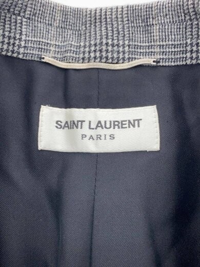 SAINT LAURENT Giacca sartoriale taglia 44 lana grigio piede di poule