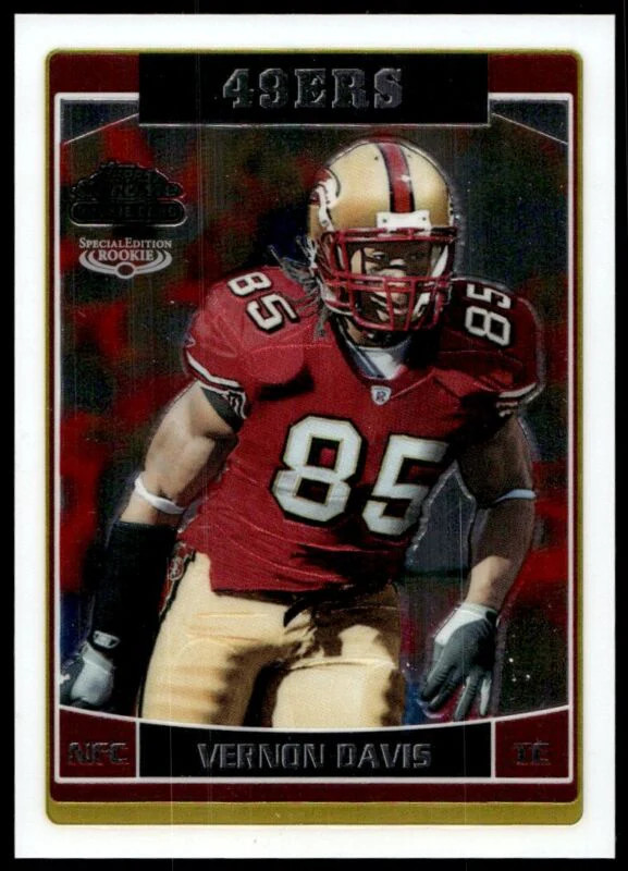 2006 TOPPS CHROME VERNON DAVIS 234 MINT RC FOOTBALL 49ERS
