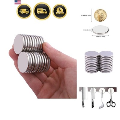 Super Strong Neodymium Disc Magnets, Powerful N52 Rare Earth Magnets for Frid...