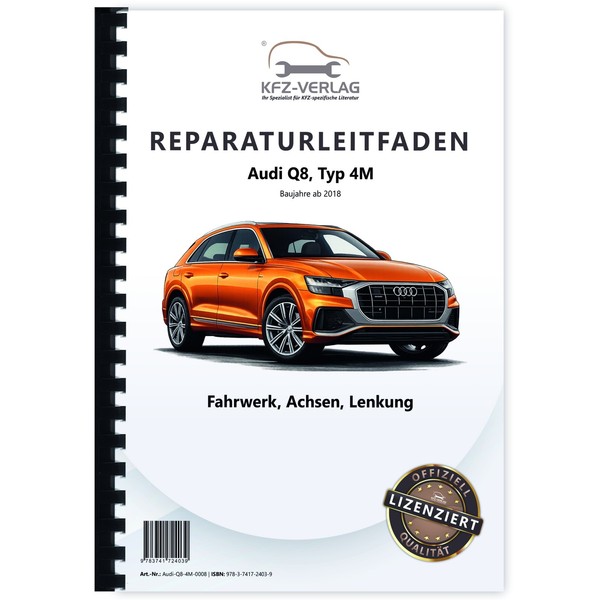 Audi Q8 Typ 4M Ab 2018 Fahrwerk Achsen Lenkung FWD AWD Werkstatthandbuch-image