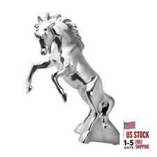48120 Fighting Stallion Hood Ornament Chrome