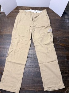 Bulwark FR Cargo Work Pants 32x32 Khaki PMU2KHB Arc Rated 8.0 ATPV