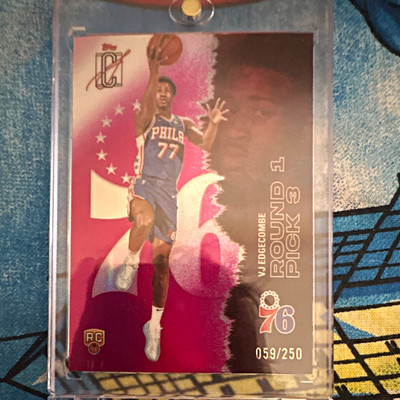 Topps Signature Class VJ Edgecombe RC Chrome Magenta #130 #059/250