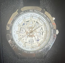 Seiko Sport Quartz Tachymeter Date 44mm Silve...
