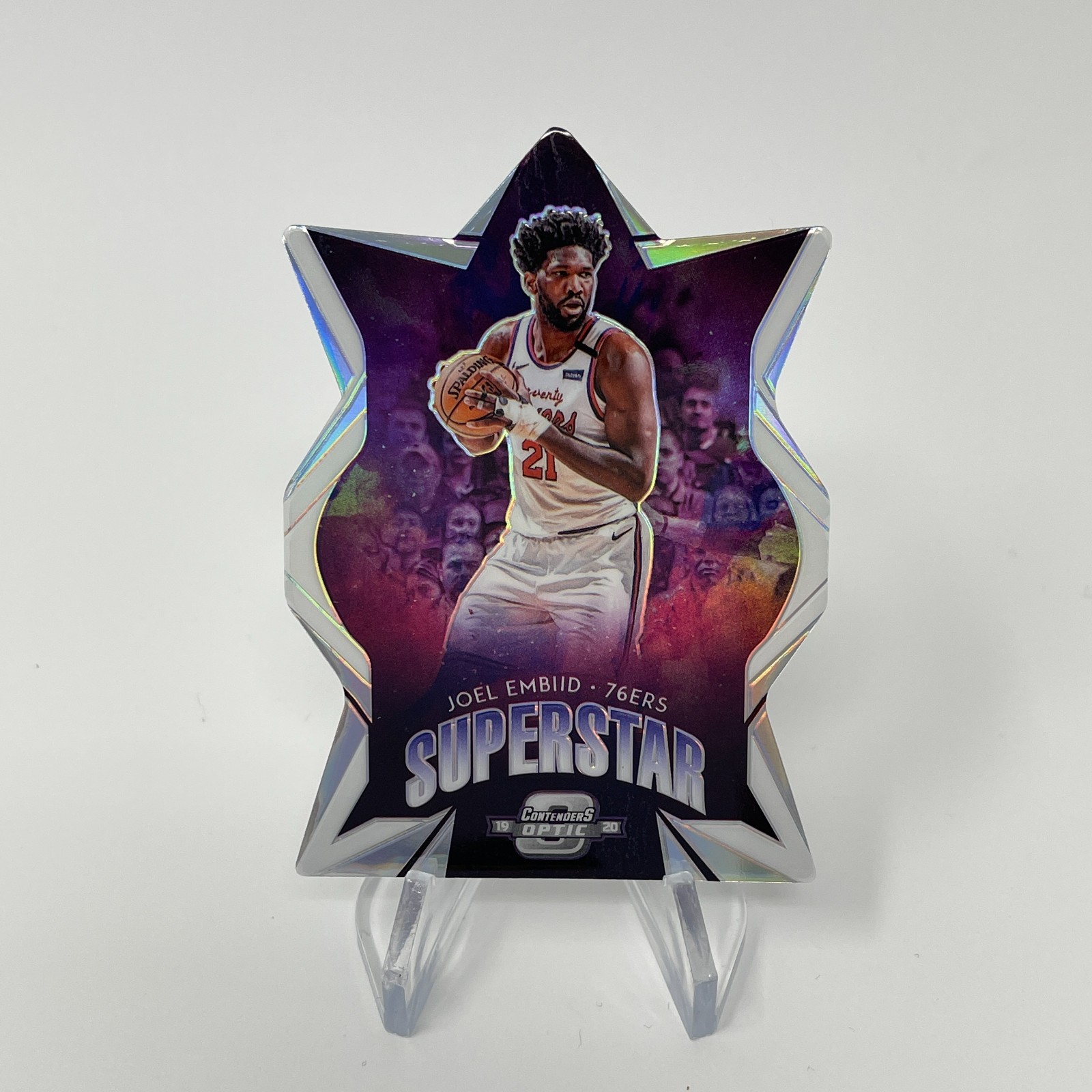 2019-20 Panini Contenders Optic - Superstars Die-Cuts Joel Embiid #10
