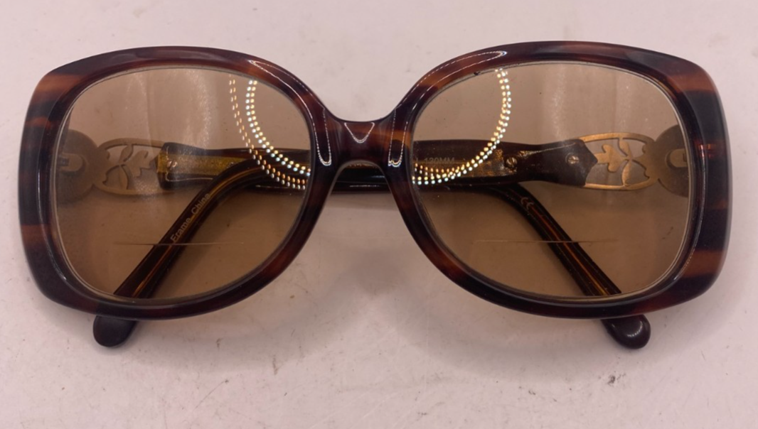 JESSICA MCCLINTOCK FRAMES ONLY EYEGLASSES JMC 566 BROWN HORN 