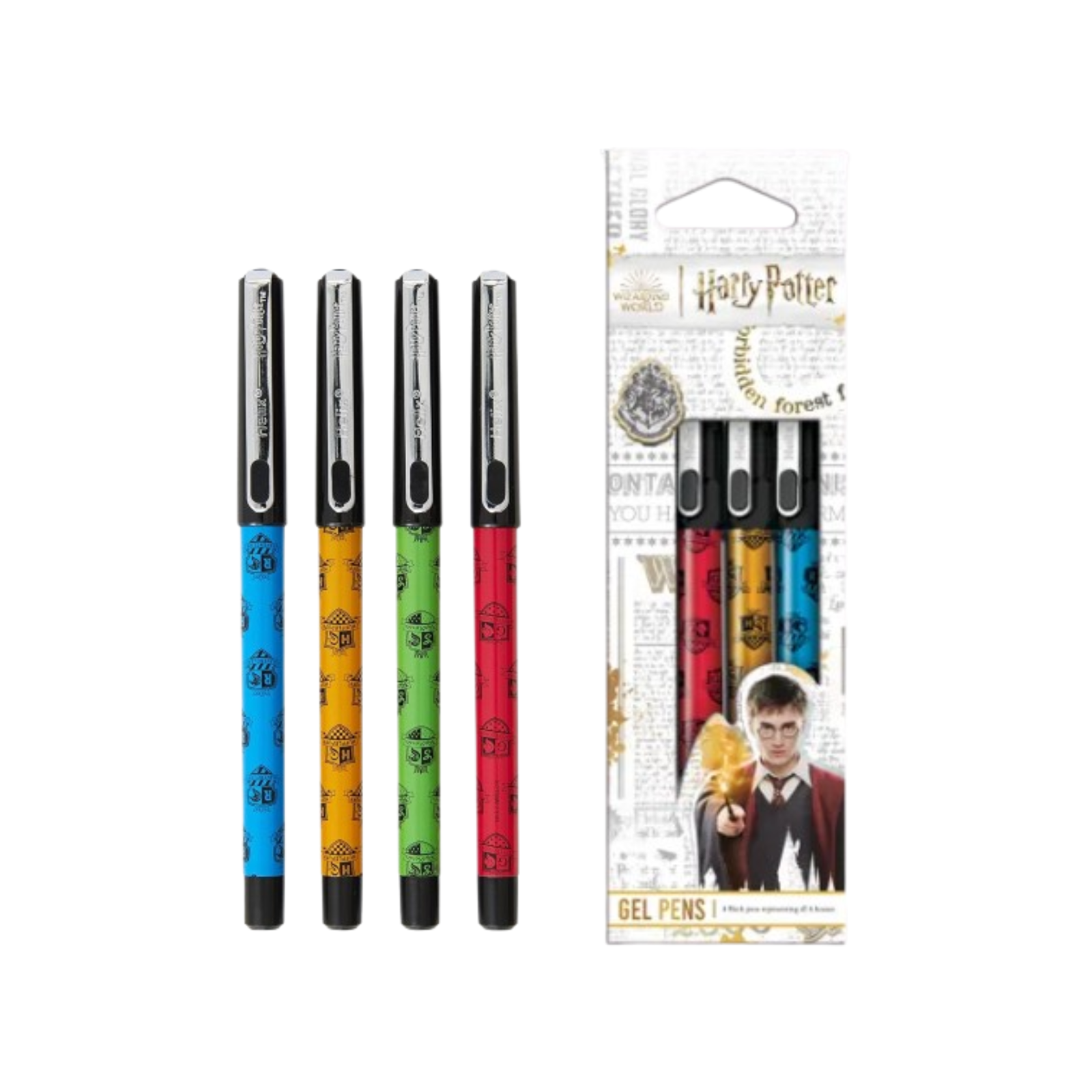 Harry Potter Gel Pens - 4 Black Gel Pens
