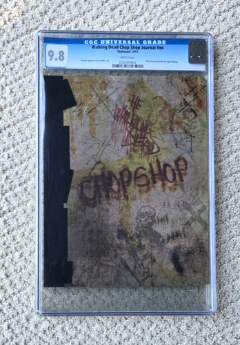 The Walking Dead Chop Shop Journal #nn CGC 9.8 Felt Tape Binding 2013 RARE HTF
