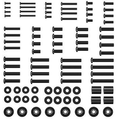 TV Mount Screws Complete Hardware Kit M4 M5 M6 M8 Washers Spacers Fits 100 Inch