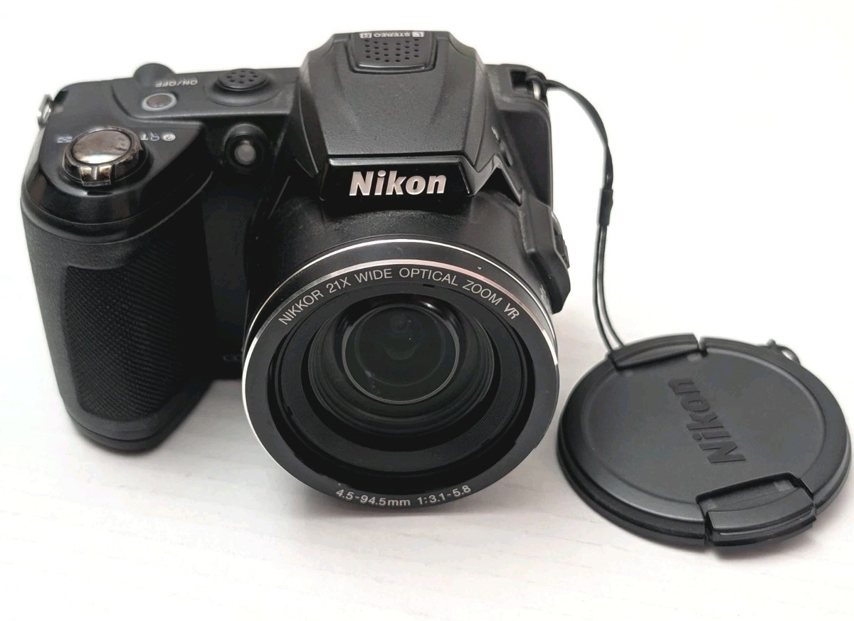 Nikon Coolpix L120 Bridge Camera - 14.1MP, 21x WIDE Zoom - Works