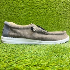 Hey Dude Wally Paisley Mens Size 13 Chocolate White Casual Walking Slip-On Shoes