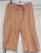 Vintage Ladies JOE BOXER Pajama Striped Pink Pants XL/EG NWOT