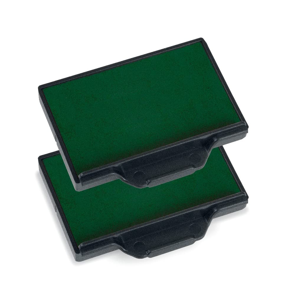 Trodat Replacement Ink Pads 6/56 – Pack of 2 – Green Ink – for the Professional