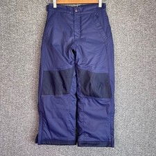 LL Bean Snow Pants Kids Size 6X-7 Navy Blue Thinsulate Insulated Skiing Winter