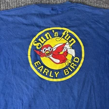 Vintage 1992 Sun N Fun T Shirt Men’s XL Air Show Event Early Bird Lakeland FL
