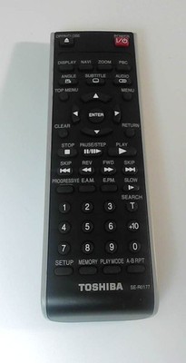 Toshiba SE-R0177 DVD Player Remote Control OEM Tested Working