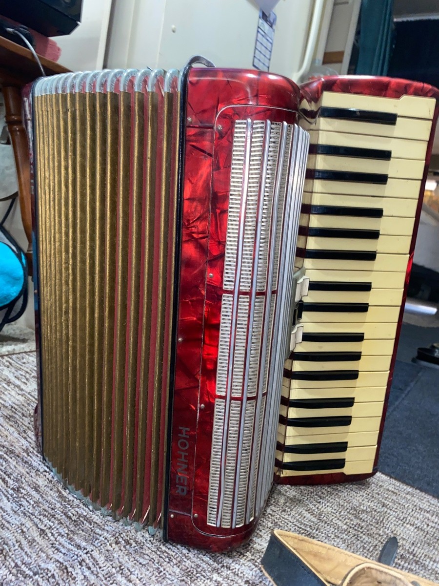 accordion hohner tango IM: Color red no strap | eBay