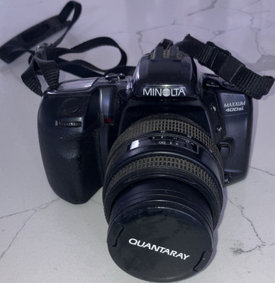 Minolta Maxxum 400si 35mm SLR Auto & Manual Focus Mode Select Adjust, Black