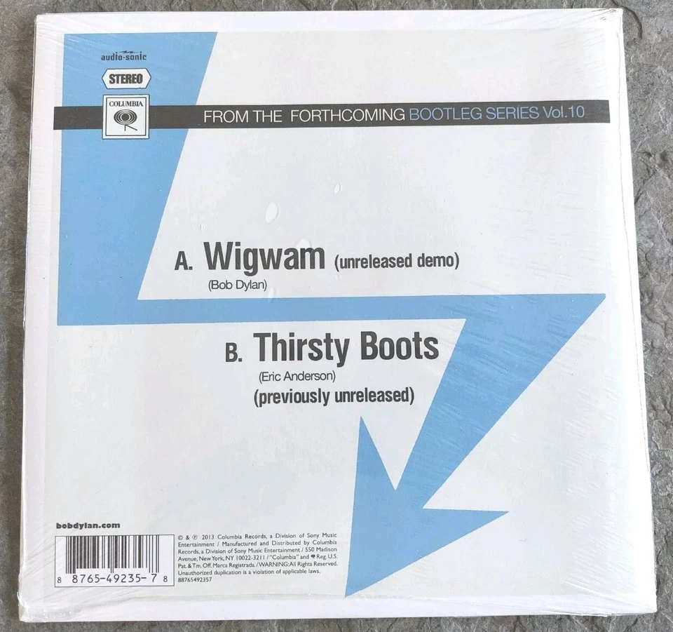 Bob Dylan: Wigwam: 7" Single USA 2013 RSD Exkl NEU + OVP - Bild 2 von 2