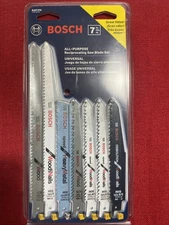 Bosch 7-Piece Reciprocating Saw Blade Set – All Purpose, Wood, Metal, Demolition