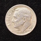 90% Silver - 1964 Roosevelt Dime - Circulated Condition - 15-06