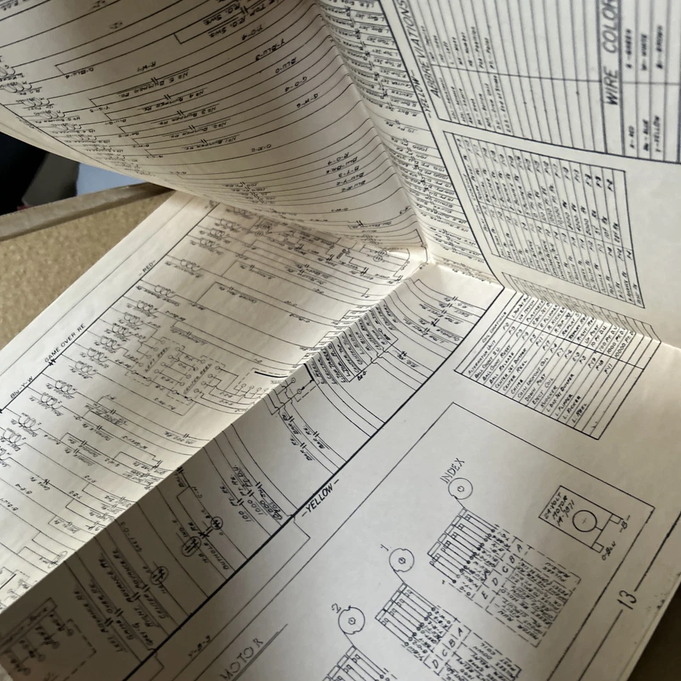 original Factory Schematics Klondike Williams pinball MACHINE Owners manual - Image 3 of 3