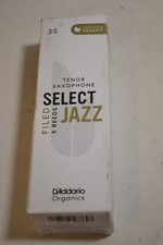 D'Addario Organic Select Jazz Filed Tenor Saxophone Reeds - 5 Per Box