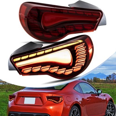 VLAND Rote LED-Rückleuchten für Toyota 86 2012-20 Subaru BRZ 13-20 Sequenzieller