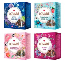 Varietà di tè assortita confezione da 60 piramidi - Made in Ukraine - set di 4 piramidi...