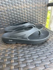 OOFOS Unisex Post Run Sports Recovery Sandal Flip Flop Black Men’s 7 Women’s 9