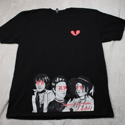 Teenage Heartbreak Queen T-Shirt Black Broken Heart Graphic Punk Emo XL Unisex