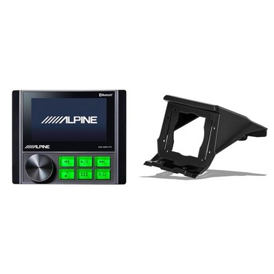 Alpine KAC-CMD-CTR Waterproof Radio Bundle & Dash Kit Compatible CanAm 2017-2...