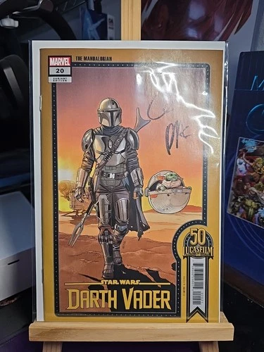 STAR WARS FARTH VADER 20 SIGNED & STORY GREG PAK COVER CHRIS SPROUSE COA 2022 .
