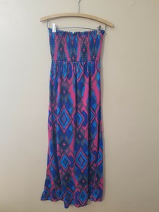 pink and purple maxi dress